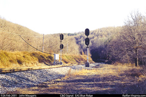 C&O Railway signal: Blue Ridge (WB)